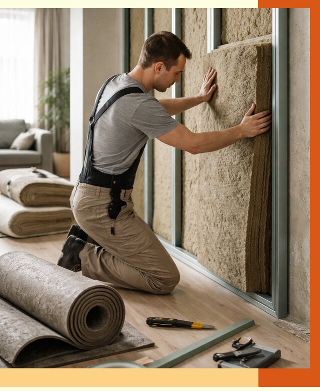 Шумоизоляция перегородок в Кушве от 1694 руб. за м2 — ТепломастерКшв