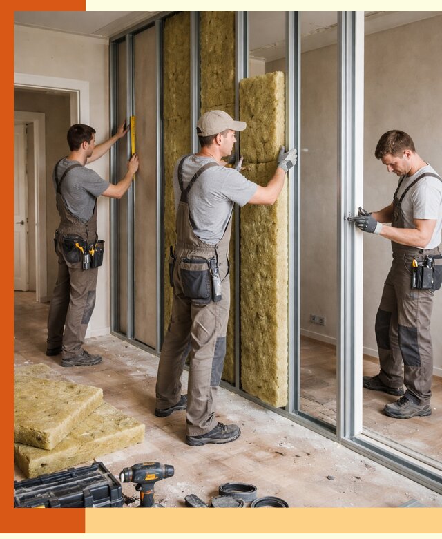 Шумоизоляция межкомнатных перегородок в Кушве эффективно и надёжно