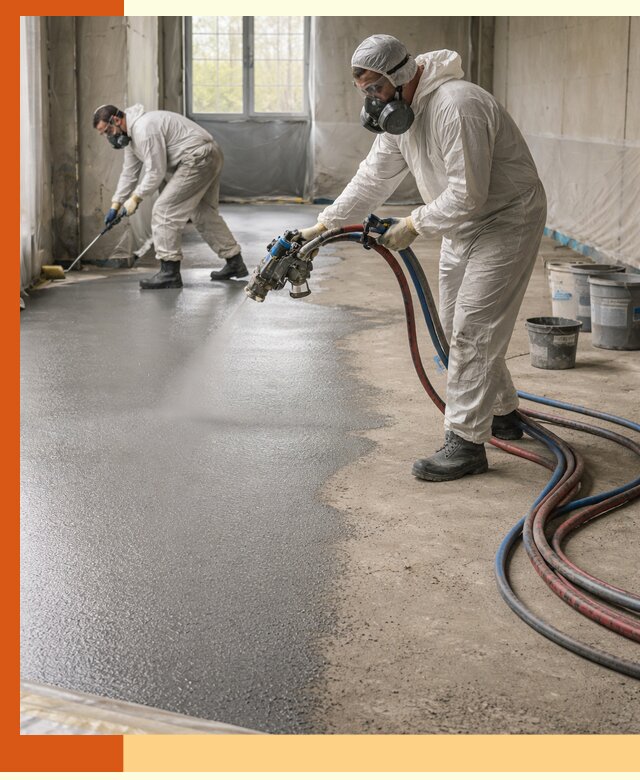 Гидроизоляция полимочевиной полов и конструкций в Кушве