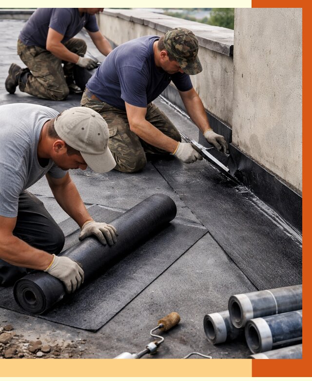 Гидроизоляция кровли в Кушве от 4619 руб. — профессиональная гидроизоляция крыши | ТепломастерКшв