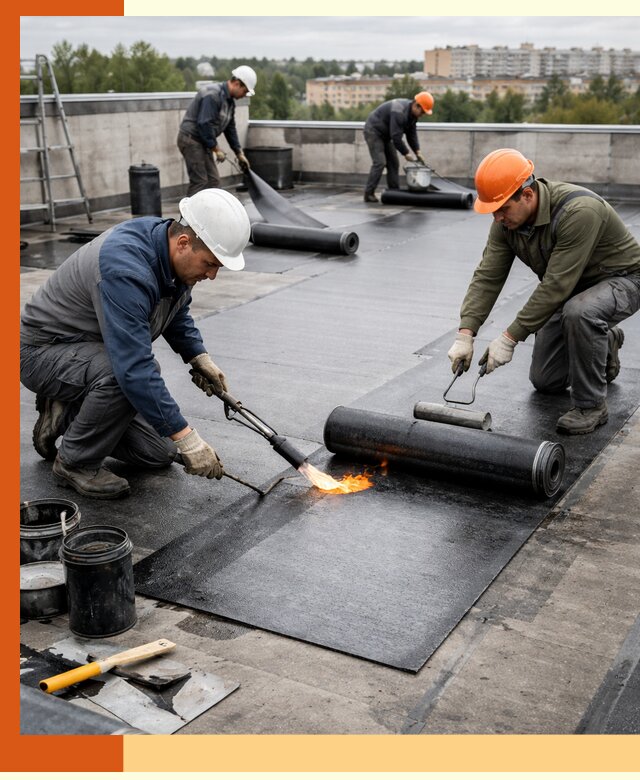 Профессиональная гидроизоляция плоской кровли в Кушве