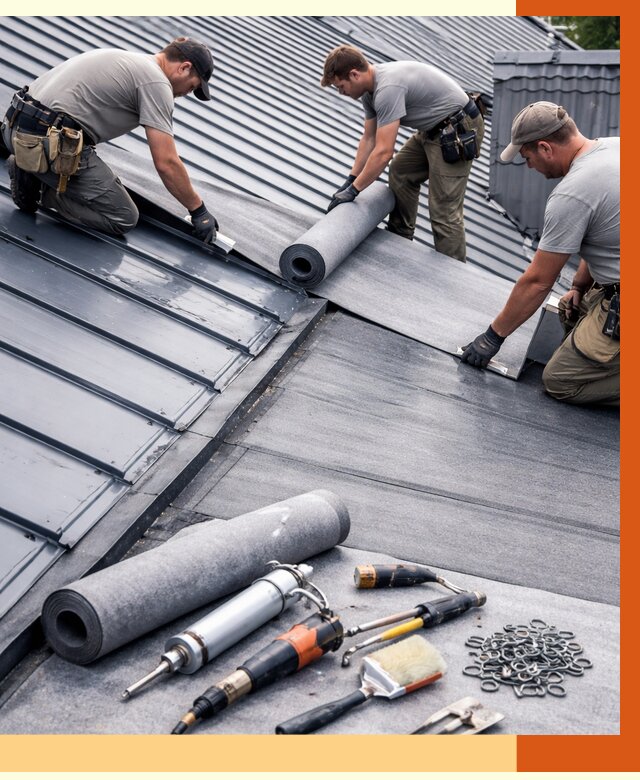 Гидроизоляция металлической кровли полимочевиной в Кушве от 8725 руб. | ТепломастерКшв