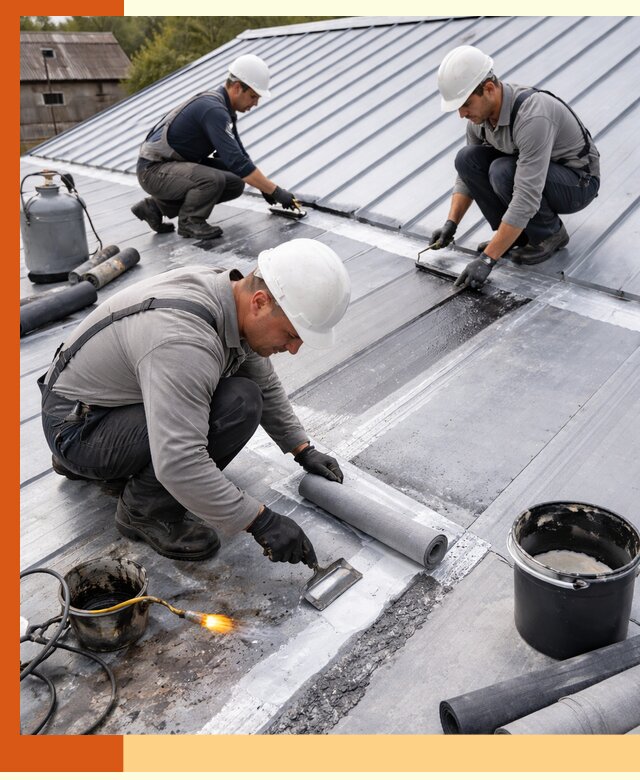 Гидроизоляция металлической кровли с гарантией в Кушве