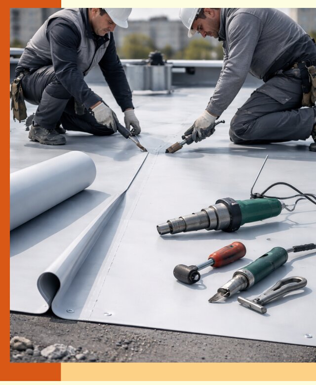 Гидроизоляция мембранной кровли в Кушве: монтаж и ремонт быстро