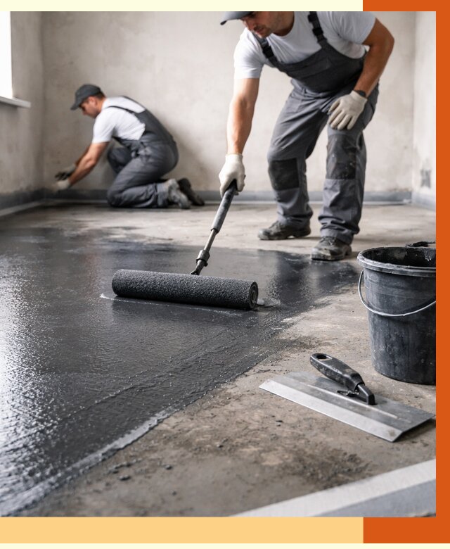 Профессиональная гидроизоляция пола в Кушве от 8725 руб. под ключ | ТепломастерКшв
