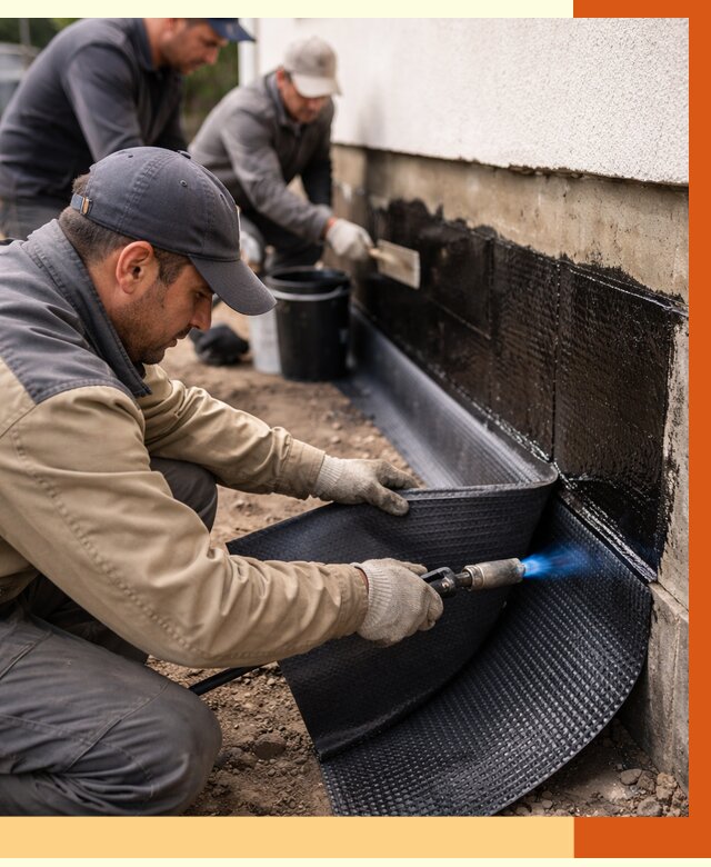 Гидроизоляция цоколя и отмостки в Кушве от 8725 руб. — ТепломастерКшв