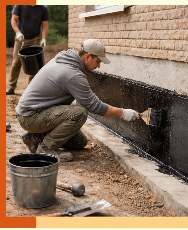 Гидроизоляция цоколя домов и зданий в Кушве эффективными методами