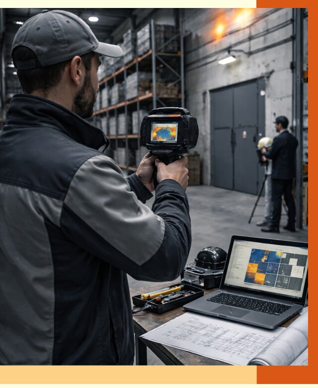 Тепловизионное обследование склада в Кушве от 6672 руб. | ТепломастерКшв