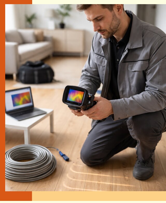 Тепловизионное обследование тёплого пола в Кушве для точной диагностики